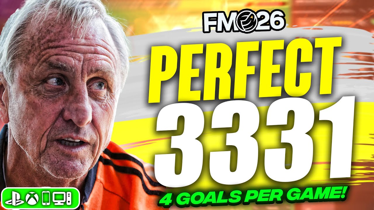 Cruyff’s PERFECT 3331 FM26 Tactics! | 4+ Goals Per Game! | Best FM26 Tactics!