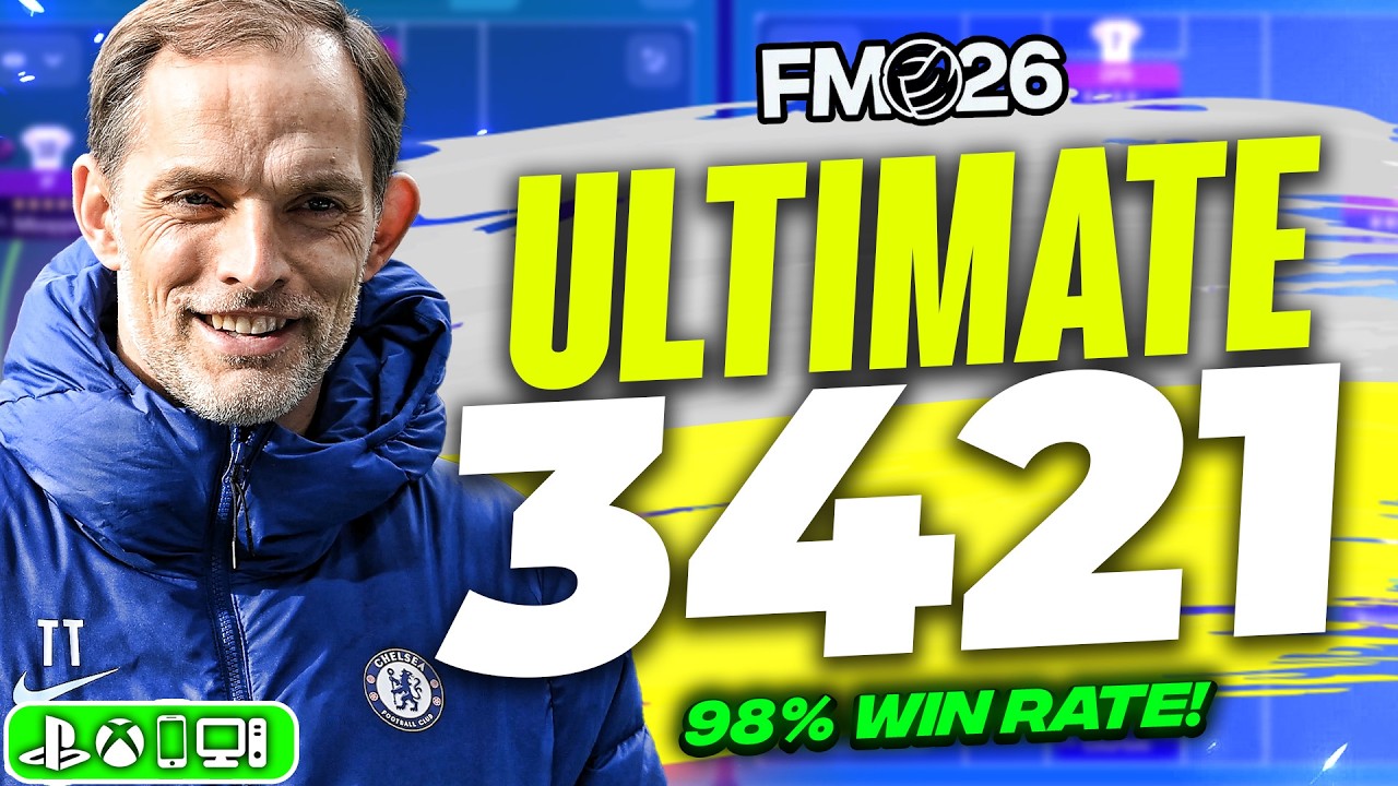 🔥 The ULTIMATE 3-4-2-1 Tactic in FM26 (98% Win Rate!)