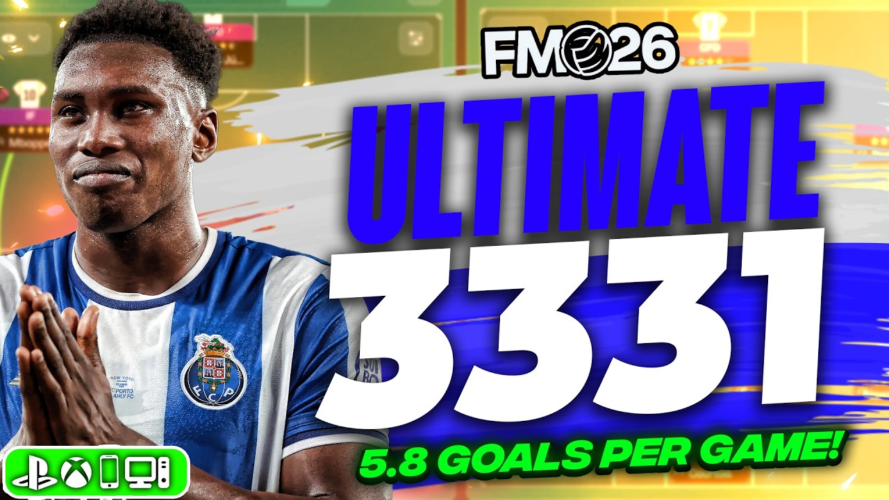 🔥 I Found A BROKEN 3-3-3-1 FM26 Tactic! (5.8 Goals Per Game)