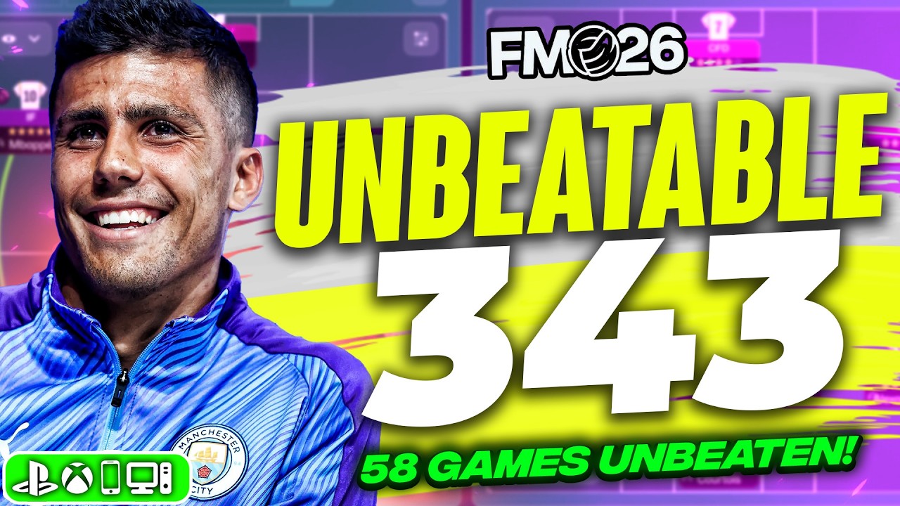 🔥 This UNBEATABLE 3-4-3 FM26 Tactic Went 58 Games Unbeaten!