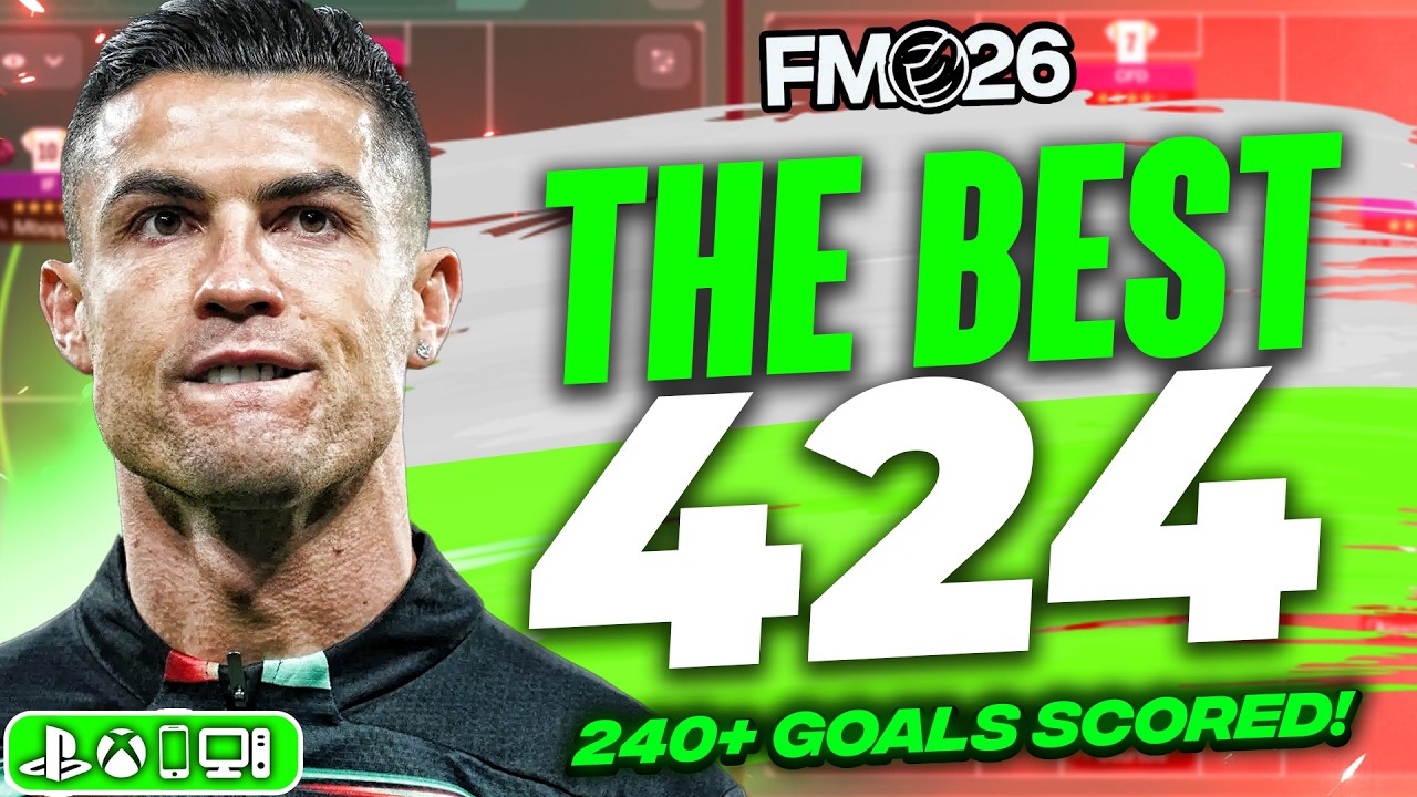 🔥 The BEST 4-2-4 FM26 Tactic! (240+ Goals Scored)
