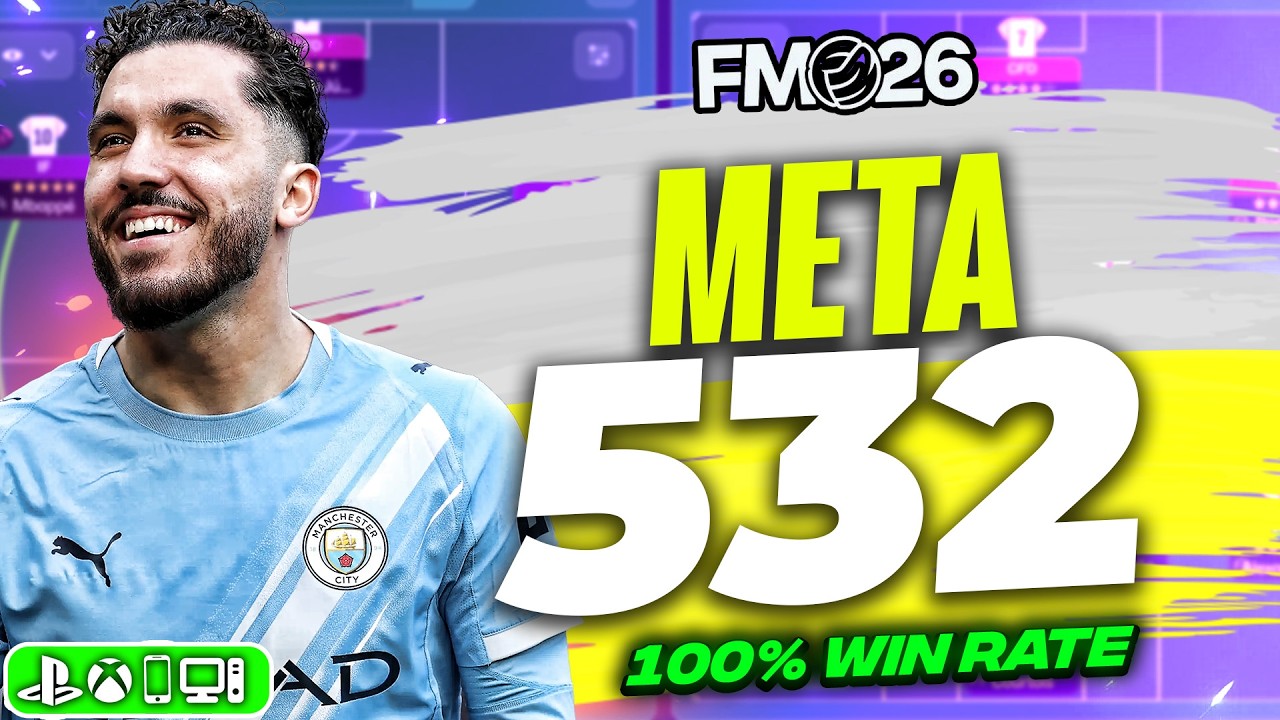 🔥 The BROKEN META 5-3-2 FM26 Tactic (100% Win Rate)
