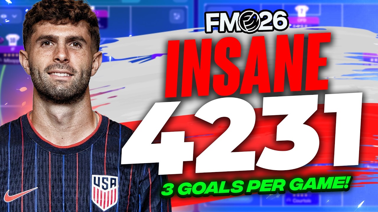 🚨 This INSANE 4-2-3-1 FM26 Tactic DOMINATES! 🇺🇸🔥