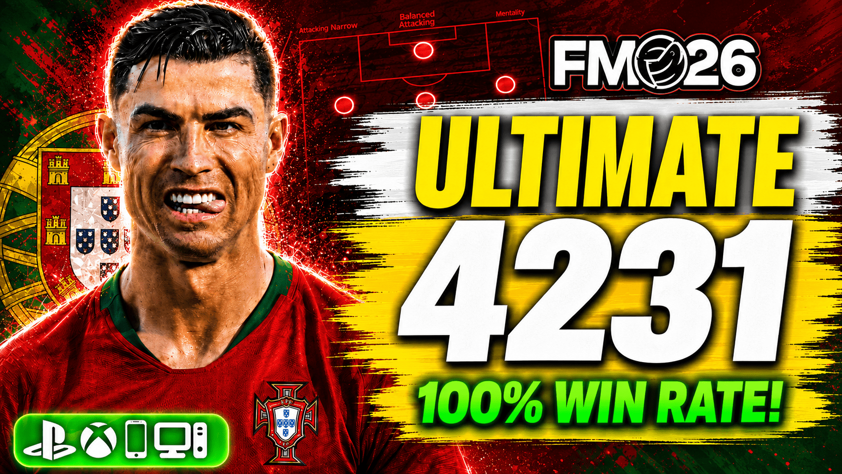 🚨 This ULTIMATE 4-2-3-1 FM26 Tactic Has A 100% Win Rate 🇵🇹🔥