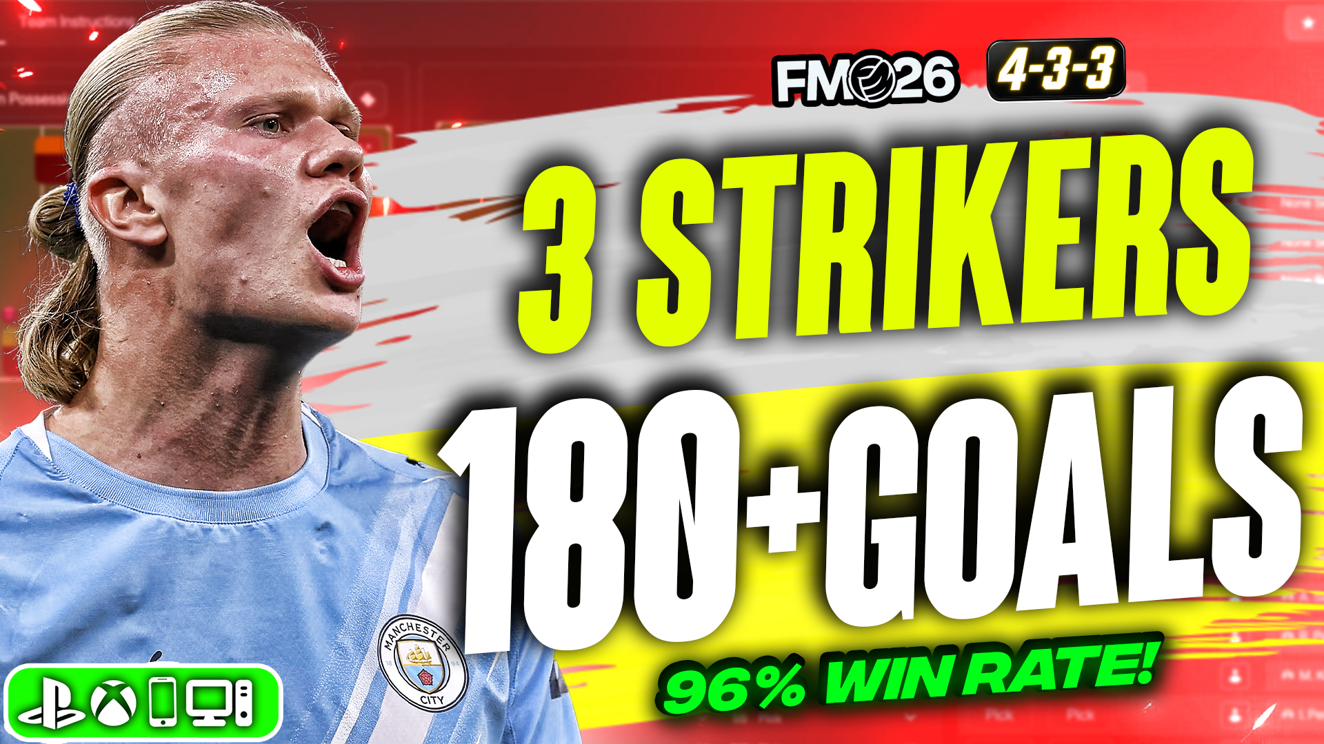 🚨 This 3-Striker FM26 Tactic Has A 96% Win Rate! Triple Threat 🔥
