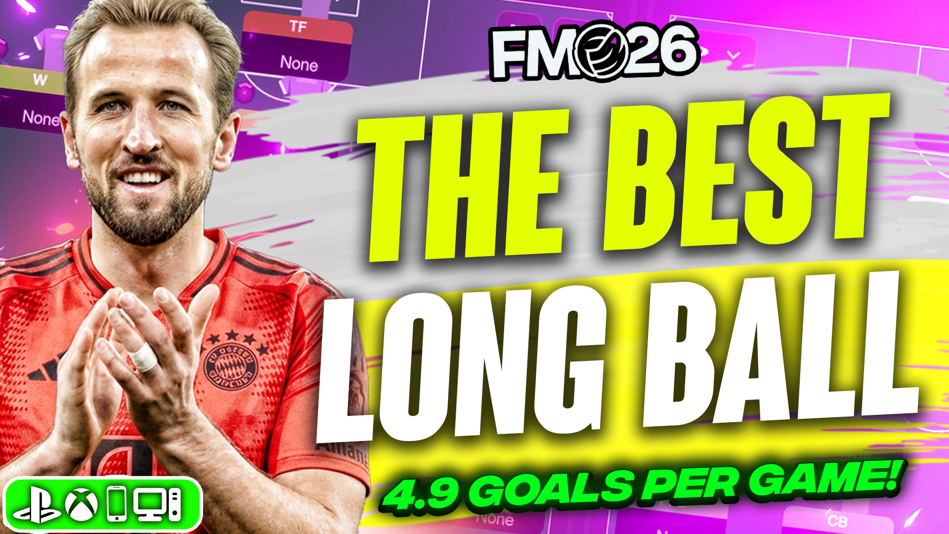 🚨 The BEST 4-2-3-1 Long Ball FM26 Tactic! 4.9 GPG + Quadruple Won 🤯🔥