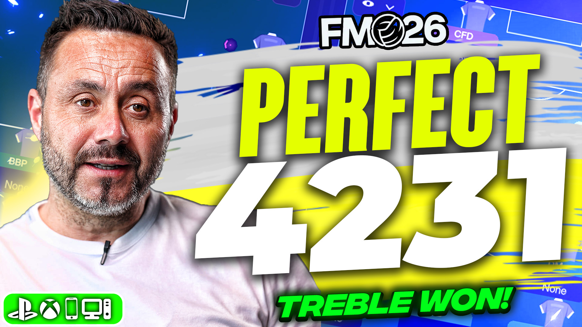🚨 De Zerbi’s PERFECT 4-2-3-1 FM26 Tactic! Treble Won + 96% Win Rate 🔥