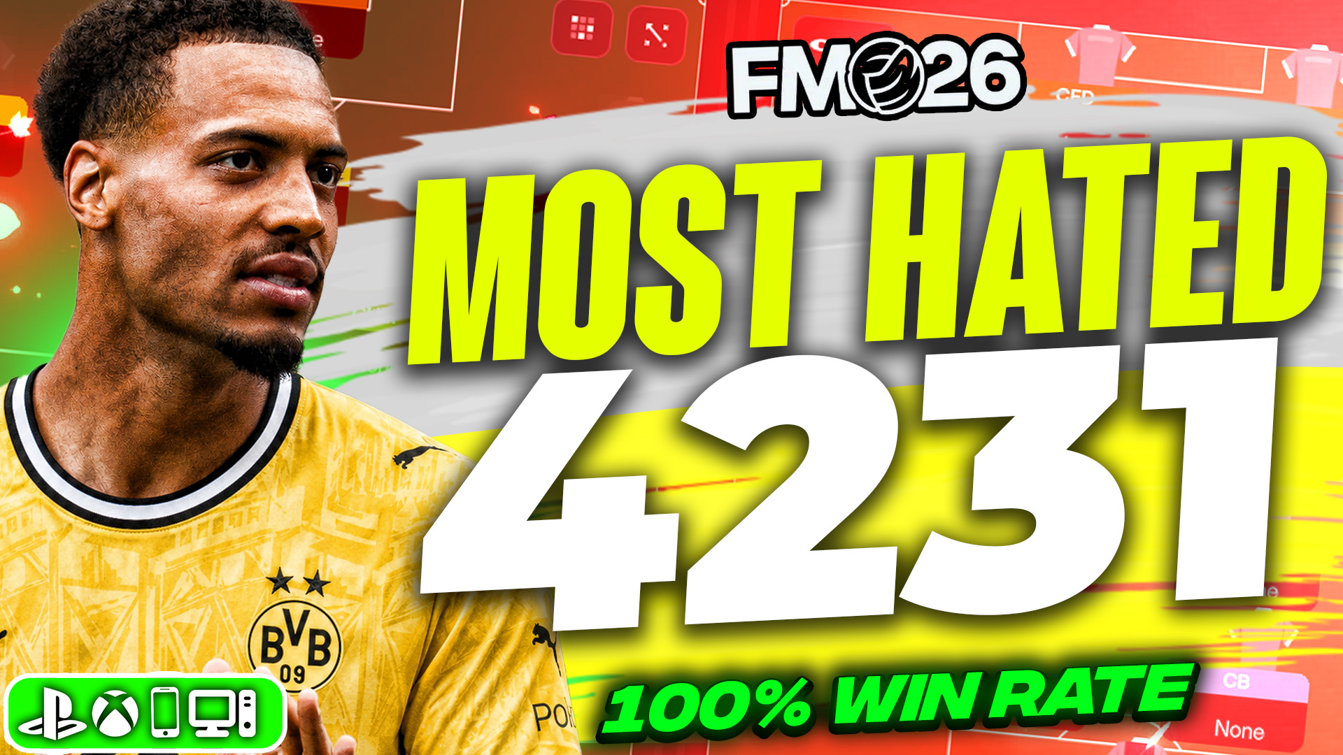 🚨 The MOST HATED 4-2-3-1 FM26 Tactic! 100% Win Rate + 5.5 Goals Per Game 🤯🔥